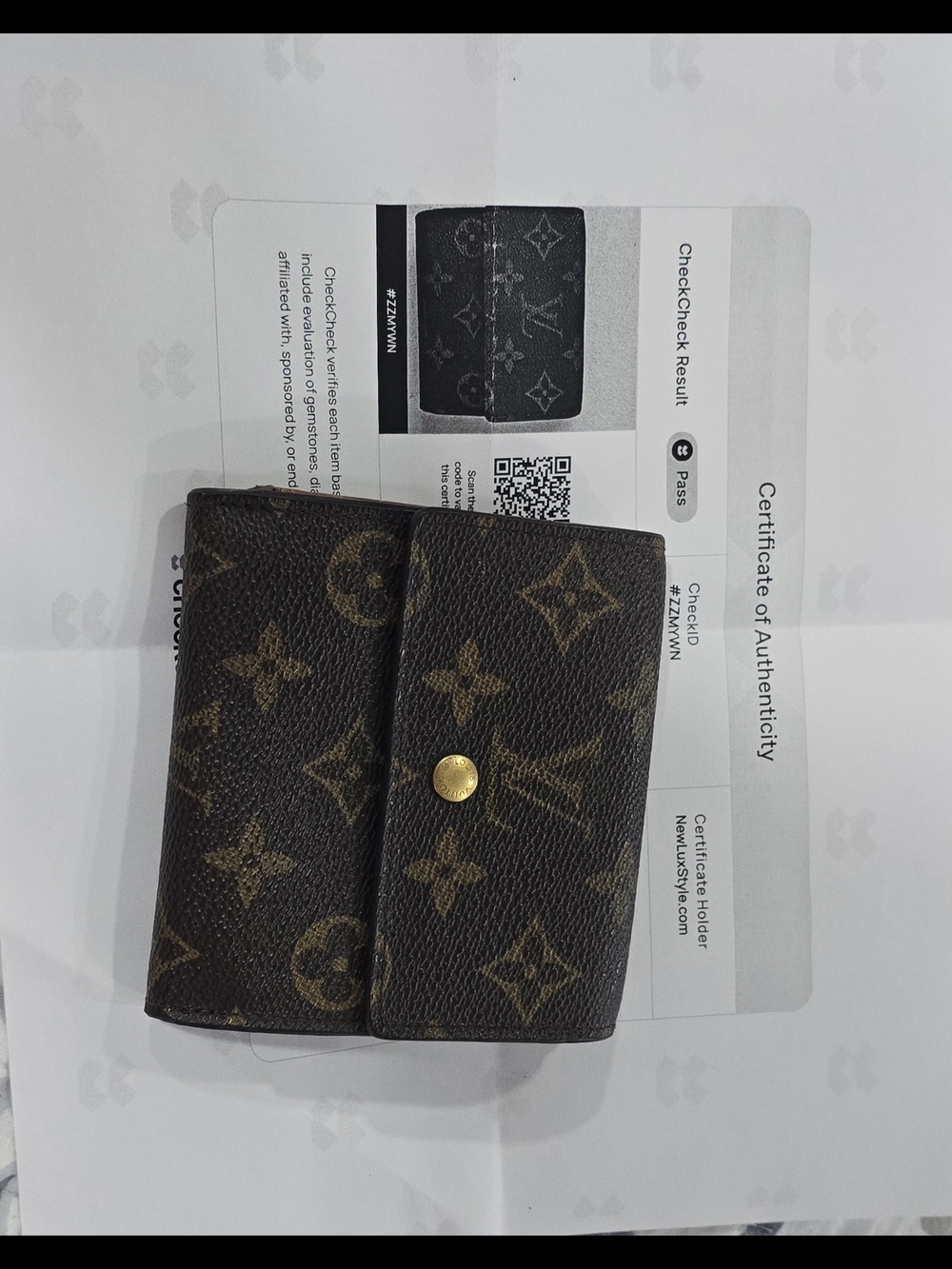 Louis Vuitton Brown Monogram Canvas Compact Wallet
